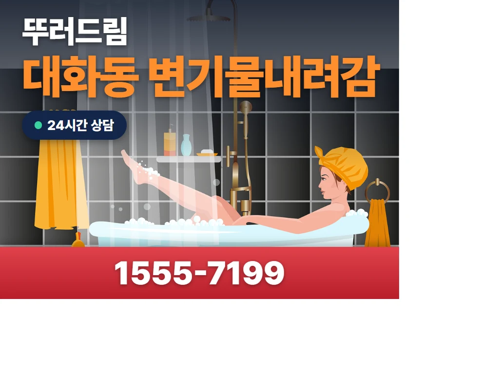 대화동 변기물내려감 현장